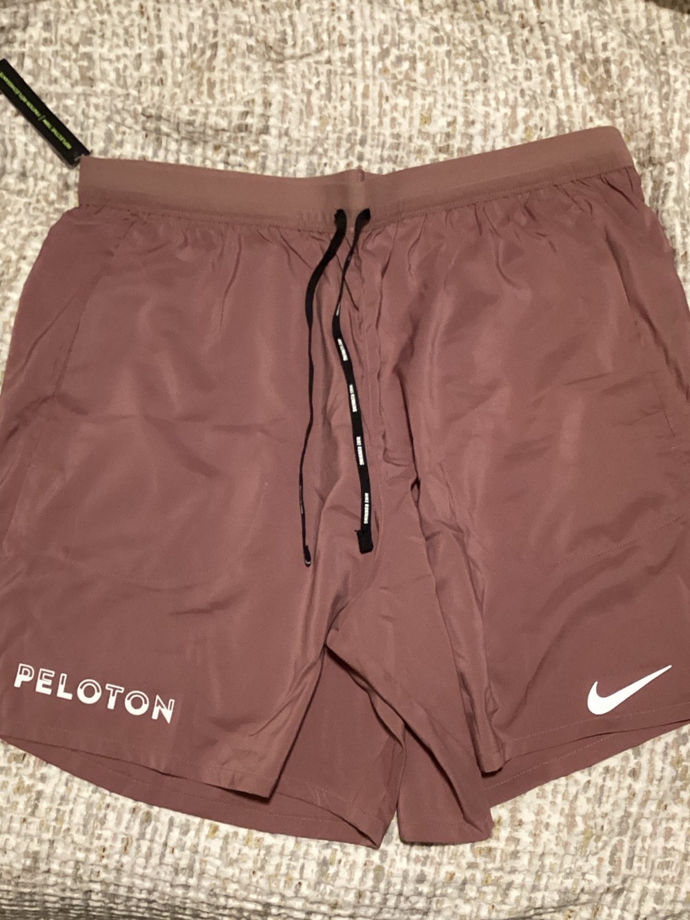 Nike Men's Dusty Rose Athletic Shorts with Peloton Logo